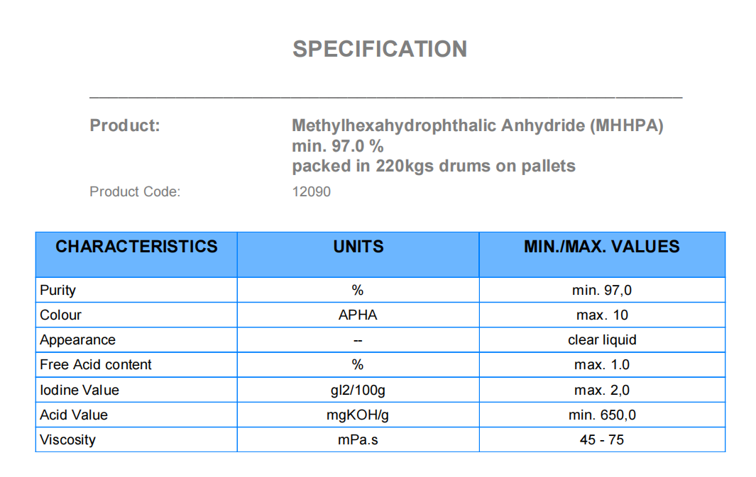 Methyl Hexahydrophthalic Anhydride (MHHPA) CAS No. 25550-51-0 Athena - Image 9
